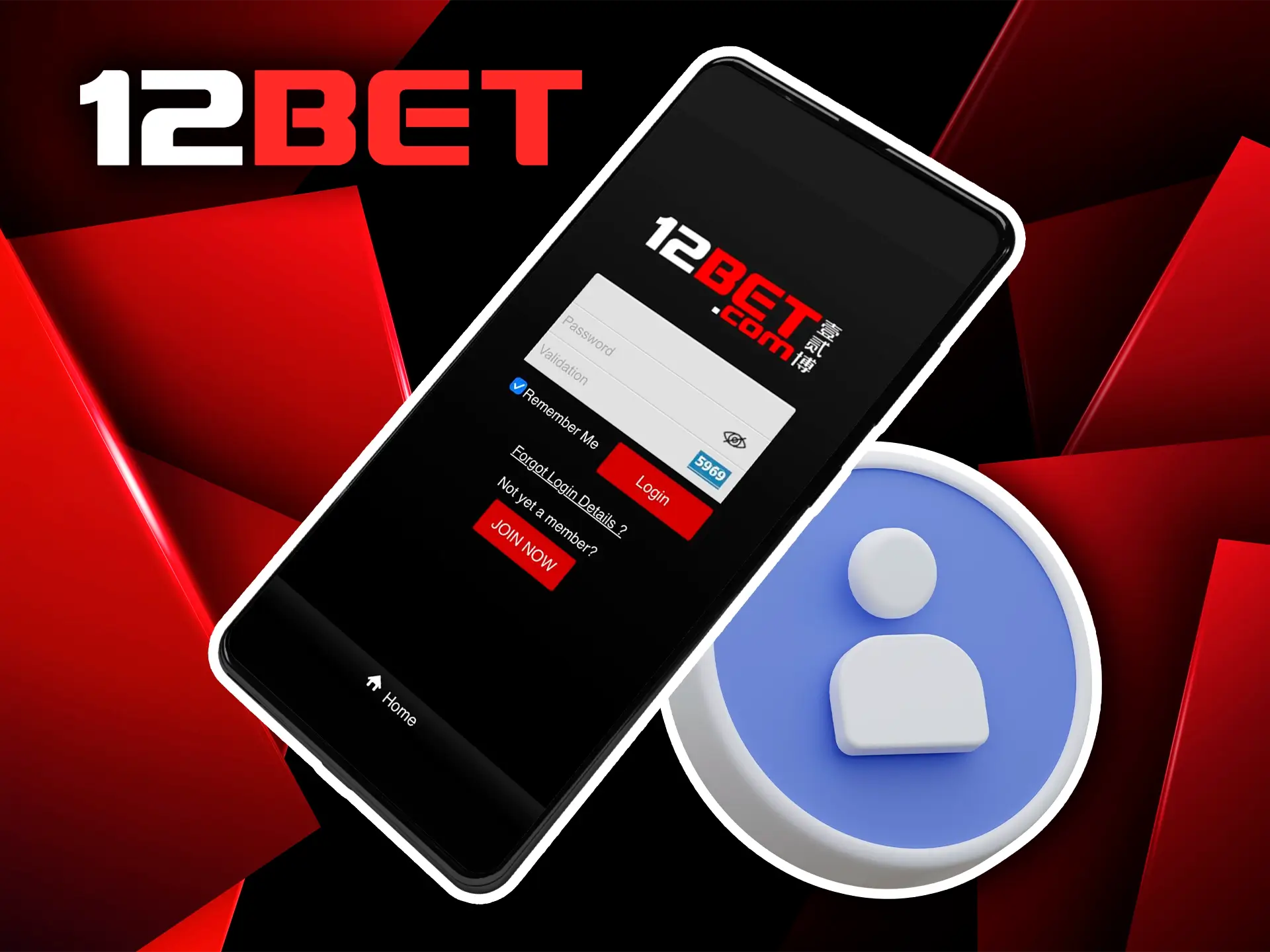 It's mandatory for all users to have an account and be logged in to enjoy all available services at 12BET India.